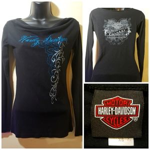 2013 Harley Davidson CALGARY. pull over long sleeve top.